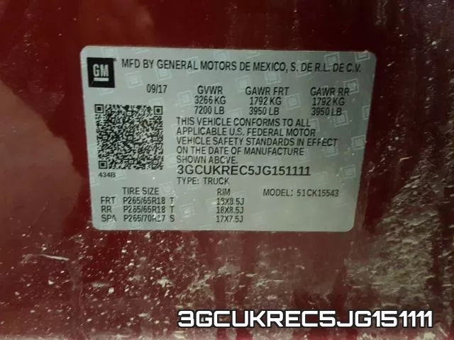3GCUKREC5JG151111 фото 2
