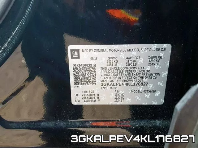 3GKALPEV4KL176827 фото 2