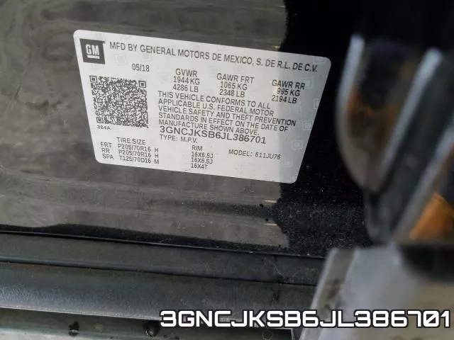 3GNCJKSB6JL386701 фото 2