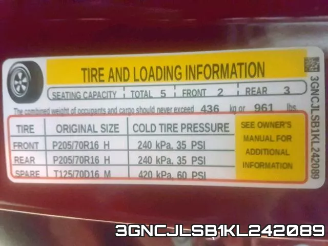 3GNCJLSB1KL242089 фото 2