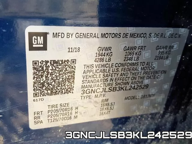 3GNCJLSB3KL242529 фото 2