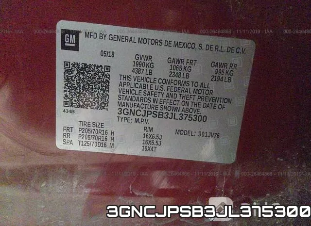 3GNCJPSB3JL375300 фото 10