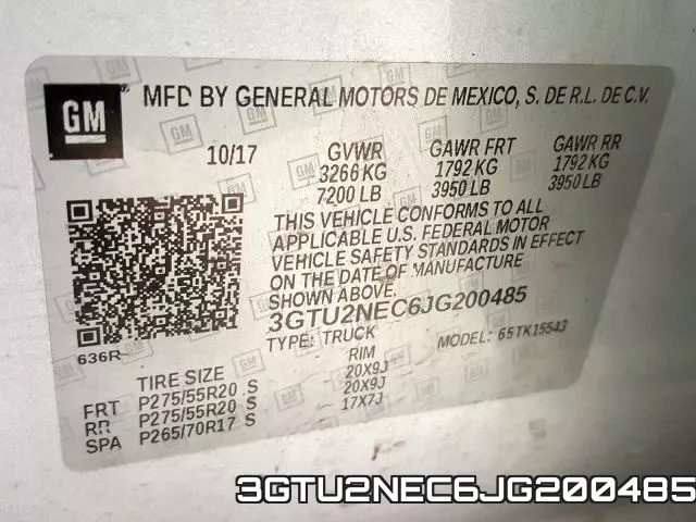3GTU2NEC6JG200485 фото 2