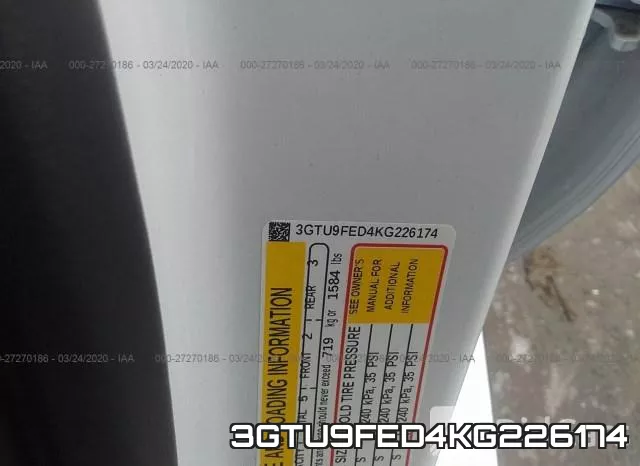 3GTU9FED4KG226174 фото 10