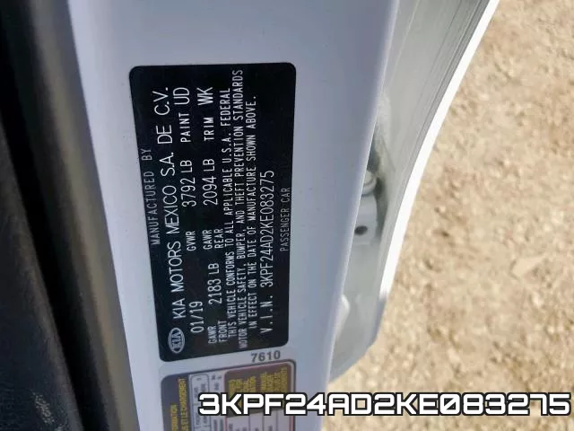 3KPF24AD2KE083275 фото 2