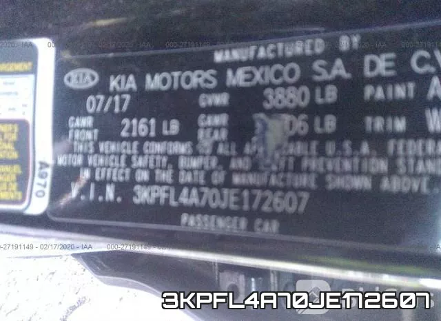 3KPFL4A70JE172607 фото 10