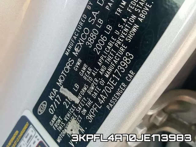 3KPFL4A70JE173983 фото 2