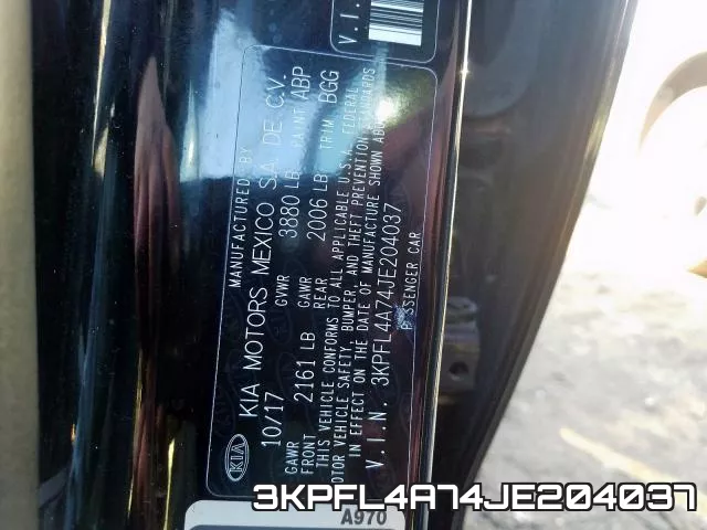 3KPFL4A74JE204037 фото 2