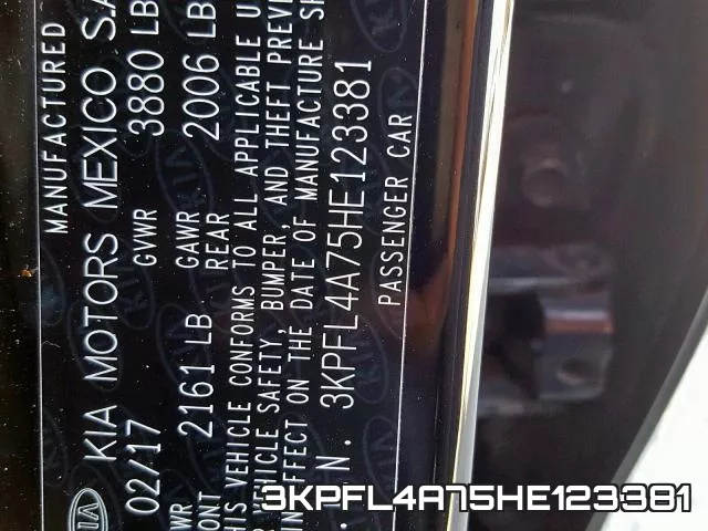 3KPFL4A75HE123381 фото 2