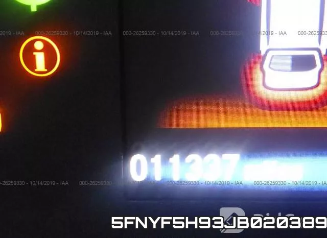 5FNYF5H93JB020389 фото 8