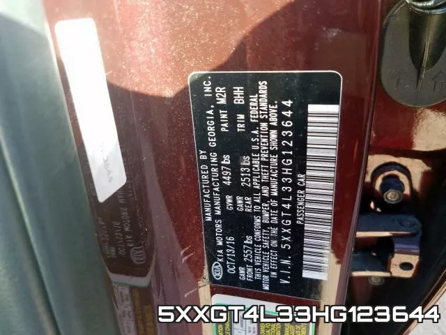 5XXGT4L33HG123644 фото 2