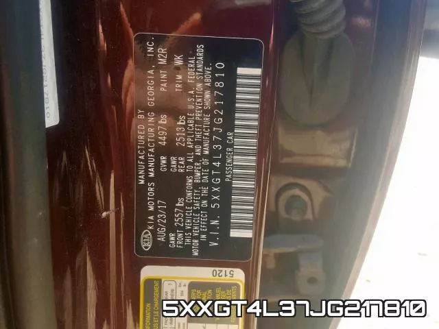 5XXGT4L37JG217810 фото 2