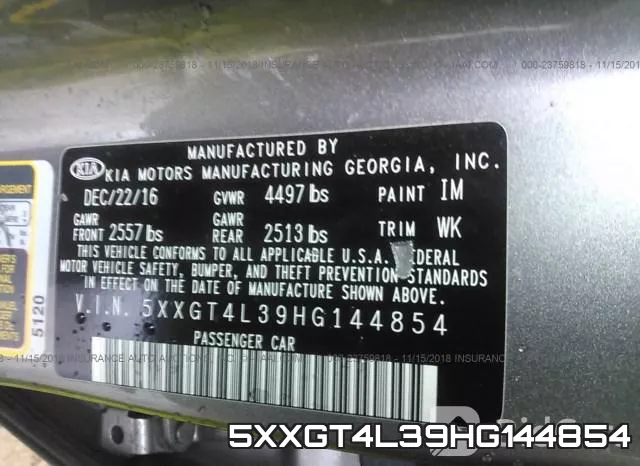 5XXGT4L39HG144854 фото 10