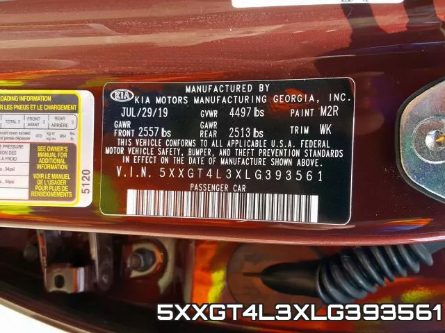5XXGT4L3XLG393561 фото 2
