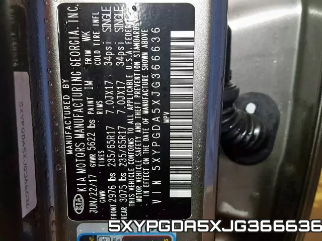 5XYPGDA5XJG366636 фото 2