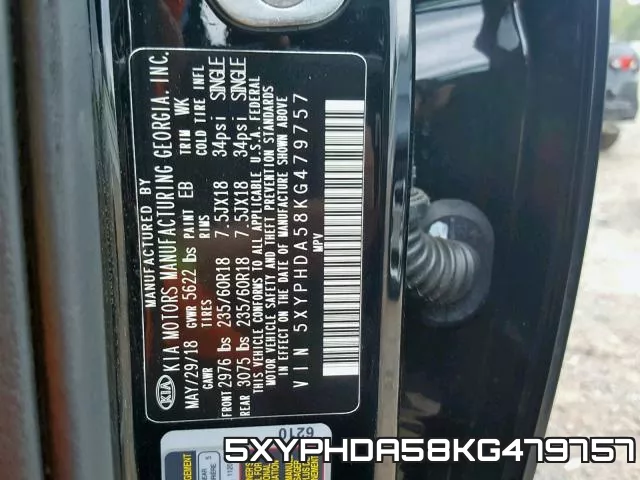 5XYPHDA58KG479757 фото 2