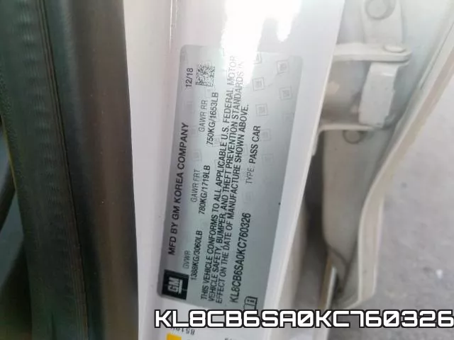 KL8CB6SA0KC760326 фото 2