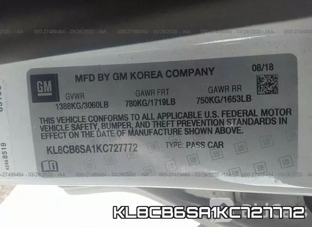KL8CB6SA1KC727772 фото 10