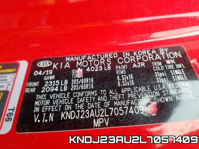 KNDJ23AU2L7057409 фото 2