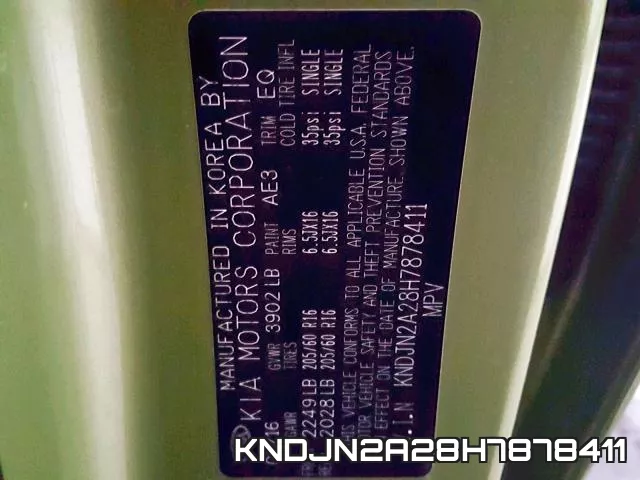KNDJN2A28H7878411 фото 2