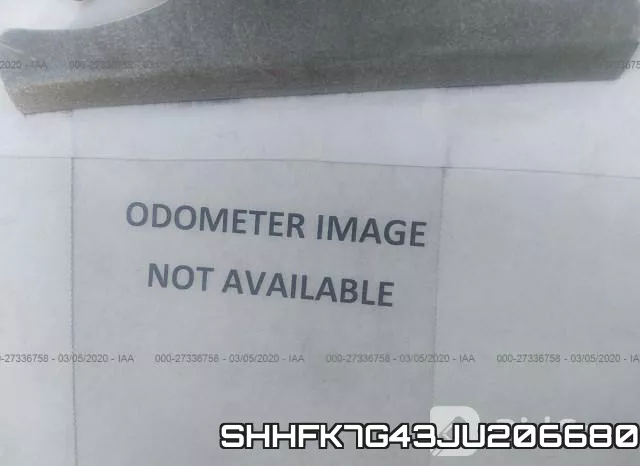 SHHFK7G43JU206680 фото 8