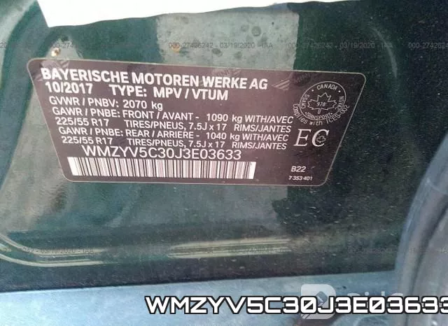 WMZYV5C30J3E03633 фото 10
