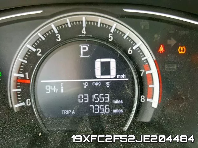 19XFC2F52JE204484 фото 9