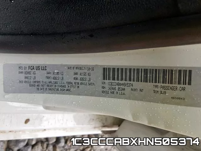1C3CCCABXHN505374 фото 2