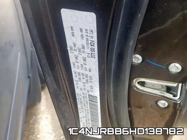 1C4NJRBB6HD138782 фото 2