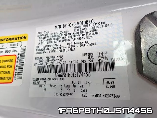 1FA6P8TH0J5174456 фото 2