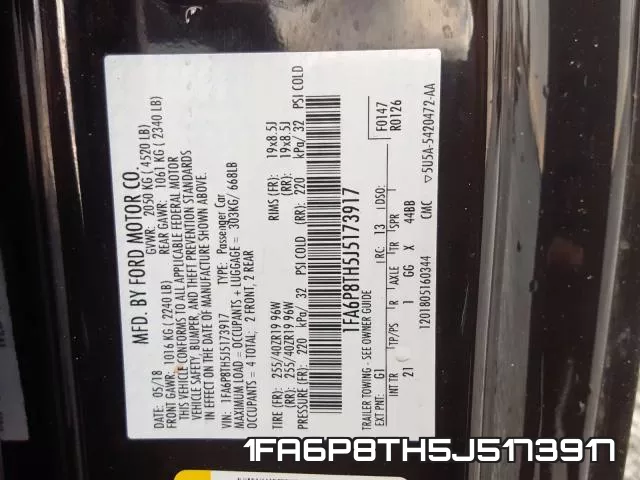 1FA6P8TH5J5173917 фото 2