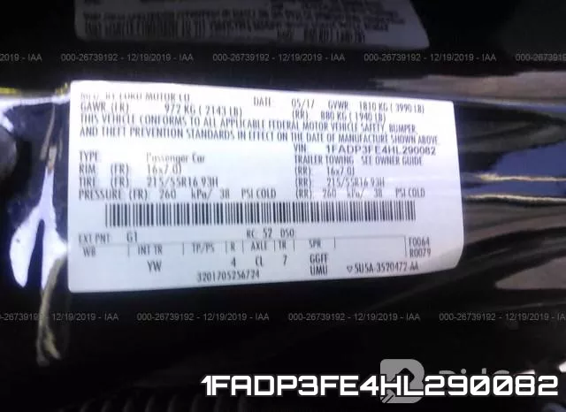 1FADP3FE4HL290082 фото 10