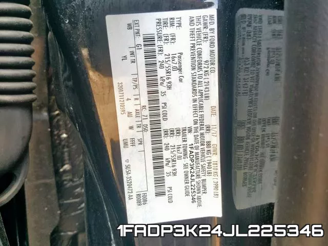1FADP3K24JL225346 фото 2