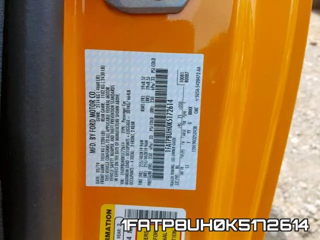 1FATP8UH0K5172614 фото 2