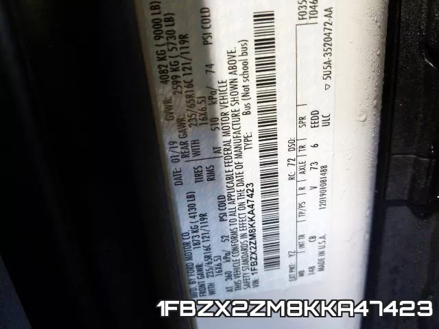 1FBZX2ZM8KKA47423 фото 2