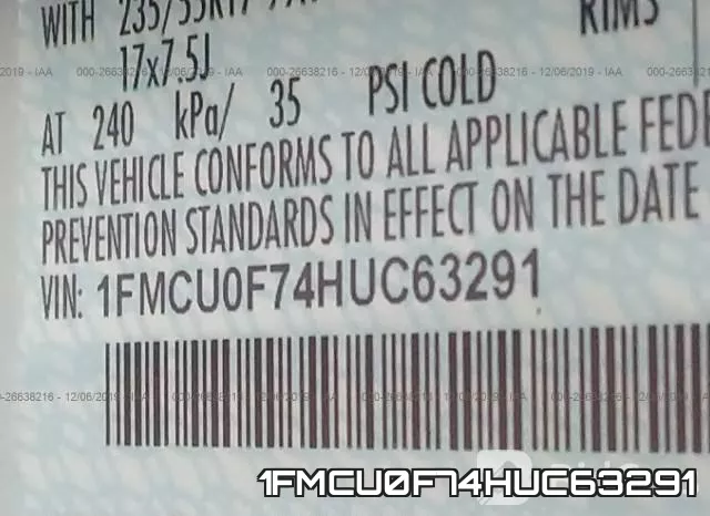 1FMCU0F74HUC63291 фото 10