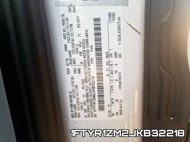 1FTYR1ZM2JKB32218 фото 2