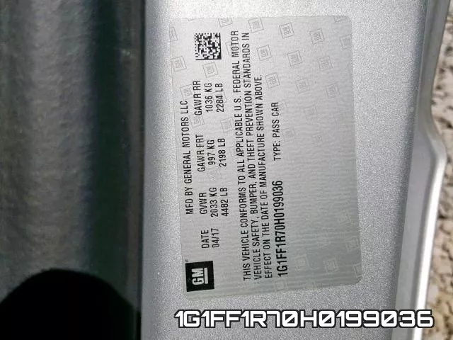 1G1FF1R70H0199036 фото 2
