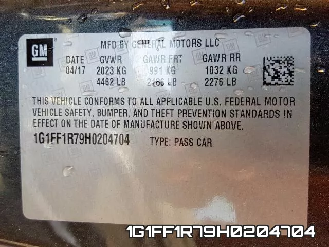 1G1FF1R79H0204704 фото 2