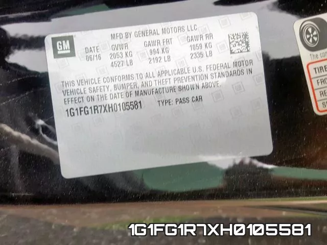 1G1FG1R7XH0105581 фото 2