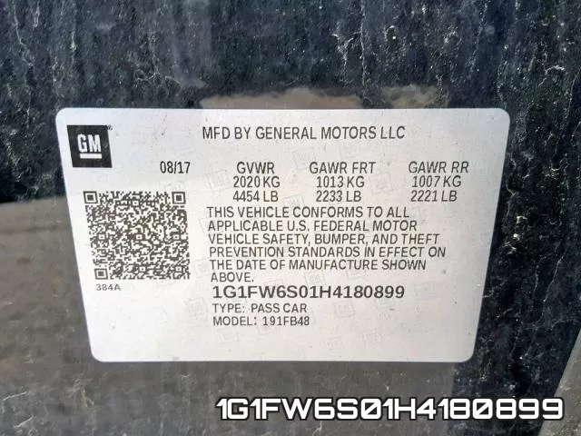 1G1FW6S01H4180899 фото 2