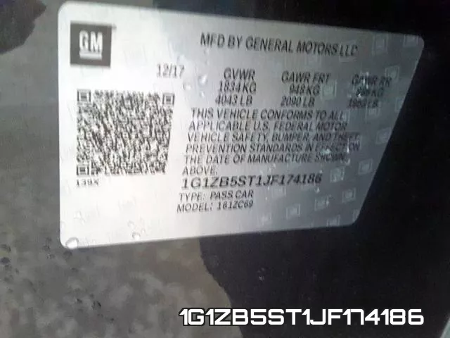 1G1ZB5ST1JF174186 фото 2