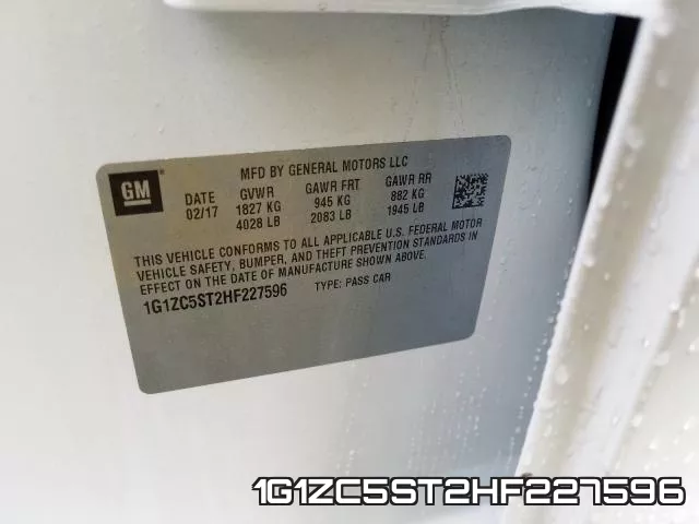 1G1ZC5ST2HF227596 фото 2
