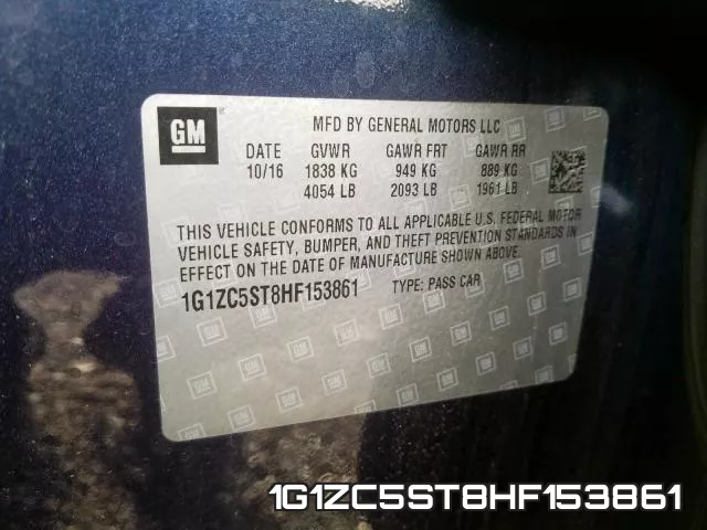 1G1ZC5ST8HF153861 фото 2