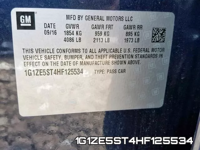 1G1ZE5ST4HF125534 фото 2