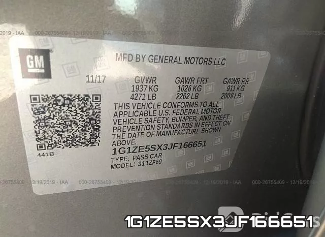 1G1ZE5SX3JF166651 фото 10