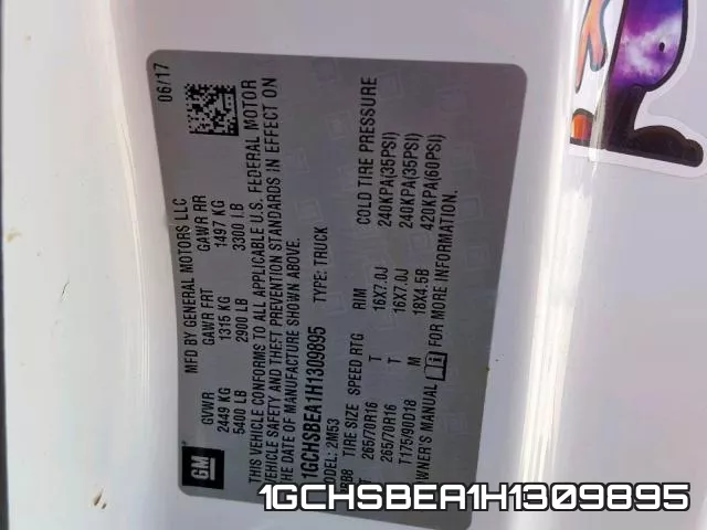 1GCHSBEA1H1309895 фото 2