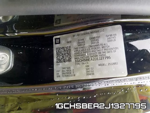 1GCHSBEA2J1327795 фото 2
