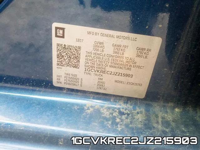 1GCVKREC2JZ215903 фото 2
