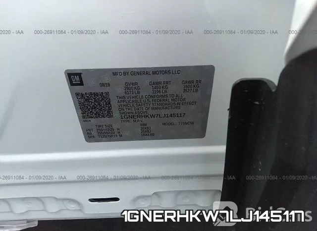 1GNERHKW7LJ145117 фото 10